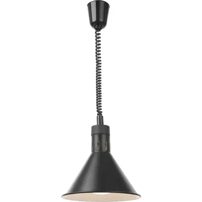 HENDI Lampa výškově nastavitelná ohřívací kuželová, HENDI, Černá, 230V/250W, ⌀275x(H)250mm