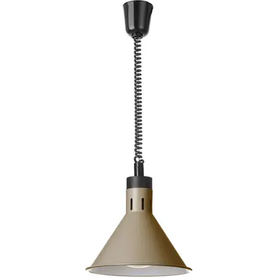 HENDI Lampa výškově nastavitelná ohřívací kuželová, HENDI, Béžová, 230V/250W, ⌀275x(H)250mm