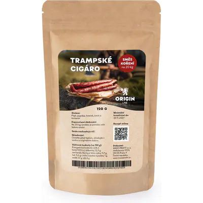Origin Line Kořenicí směs bez soli Trampské cigáro 120 g na 20 kg díla