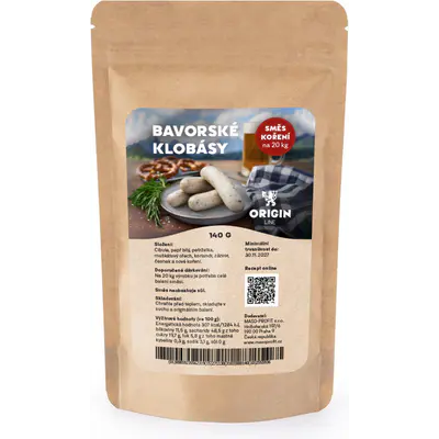 Origin Line Kořenicí směs bez soli Bavorské klobásy 140 g na 20 kg díla