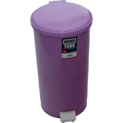 Koš plastový 21l nášlapný růžový BO1185