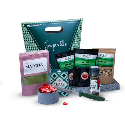MASO-PROFIT Zelený dárkový balíček „Jen pro tebe“