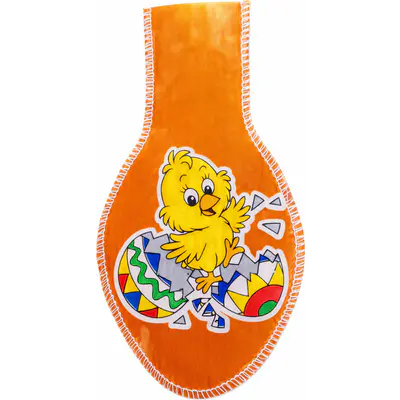 Vajíčko - kuře, velikost: 110 x 210 mm, hmotnost po naplnění: 0,25 kg