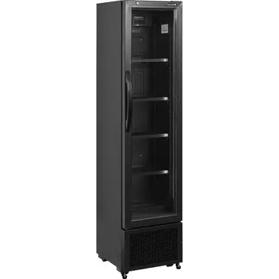 Tefcold Skříň chladicí prosklené dveře FS176H Black