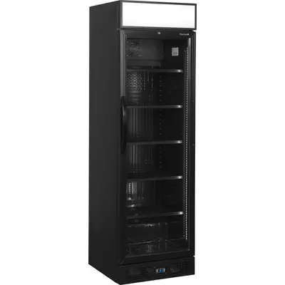 Tefcold Skříň chladicí prosklené dveře CEV435CP BLACK