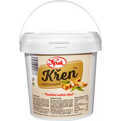 Spak Křen strouhaný 1 kg - kyblík