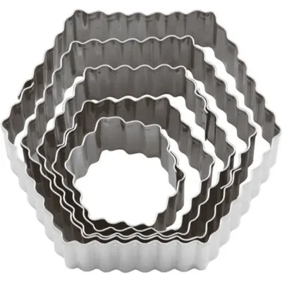 Paderno Vykrajovače hexagon vlnka 47315-10