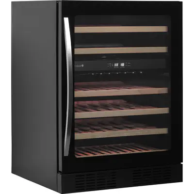 Tefcold Vinotéka černá duální bezrámová TFW200-2F