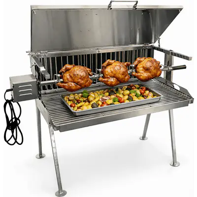 Gril na kuře, kýtu a živáňskou S90 / 1x Rotisserie UG Grill nerezový