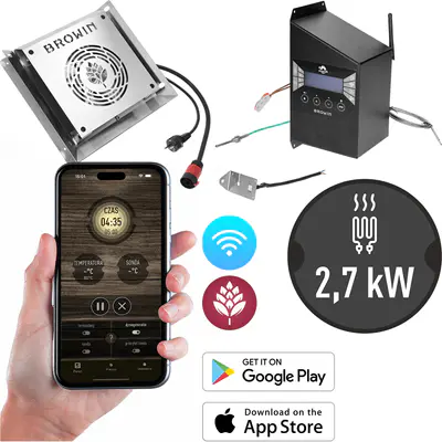 BROWIN Sada modulů s Wi-Fi ovladačem - dragON IQ 2,7 kW, pro zahradní udírny