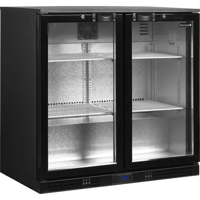 Tefcold Minibar prosklené křídlové dveře, černá DB301H-3