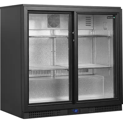 Tefcold Minibar prosklené posuvné dveře, černá BA21S