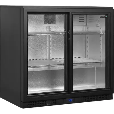 Tefcold Minibar prosklené posuvné dveře, černá BA26S