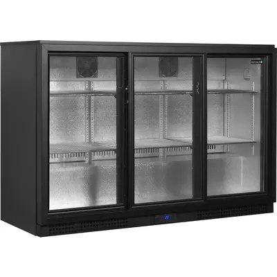Tefcold Minibar prosklené posuvné dveře, černá BA31S-3