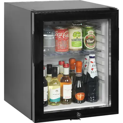 Tefcold Minibar s prosklenými dveřmi TM 35 GC