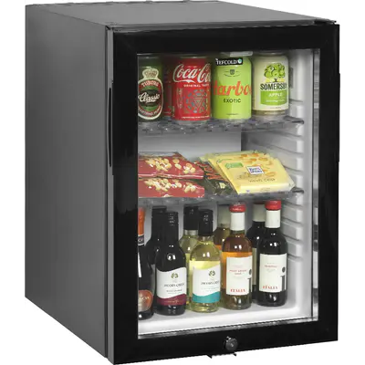Tefcold Minibar s prosklenými dveřmi TM 45 GC