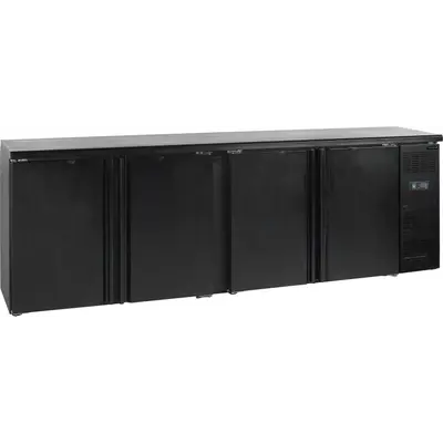 Tefcold Minibar, plné křídlové dveře, černá CBC 410