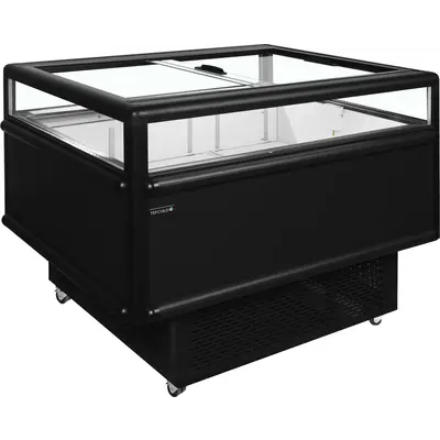 Tefcold Vitrína černá chladicí / mrazicí s přepínáním UHD 201 Black