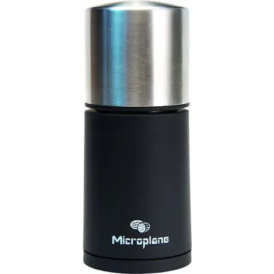 Microplane Mlýnek na tvrdé koření, černý / nerezový