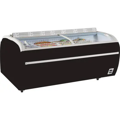 Tefcold Ostrov mrazicí, černá TWIN 220B-F