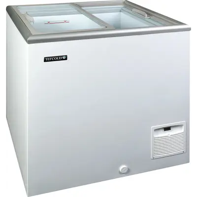 Tefcold Mraznička pultová  prosklené rovné víko IDA200-W1