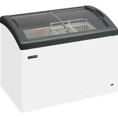 Tefcold Mraznička pultová  prosklené oblé víko FOCUS 106