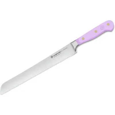 Wüsthof Nůž na chleba s dvojitě vlnkovaným ostřím, Purple Yam, 23 cm CLASSIC COLOUR