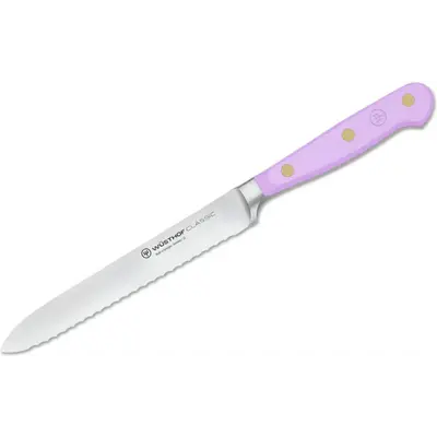 Wüsthof Nůž na uzeniny s vlnkovaným ostřím, Purple Yam, 14 cm CLASSIC COLOUR