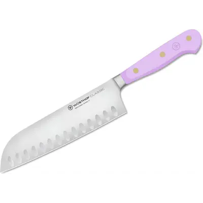 Wüsthof Nůž Santoku s dutými výbrusy, Purple Yam, 17 cm CLASSIC COLOUR