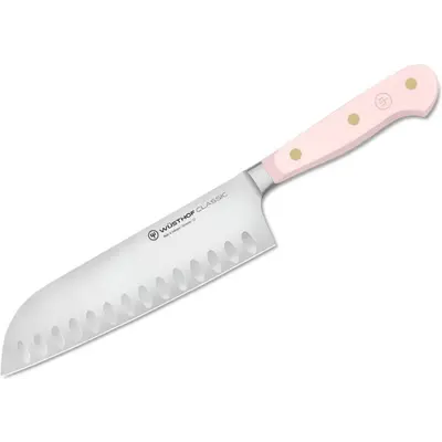 Wüsthof Nůž Santoku s dutými výbrusy, Pink Himalayan Salt, 17 cm CLASSIC COLOUR