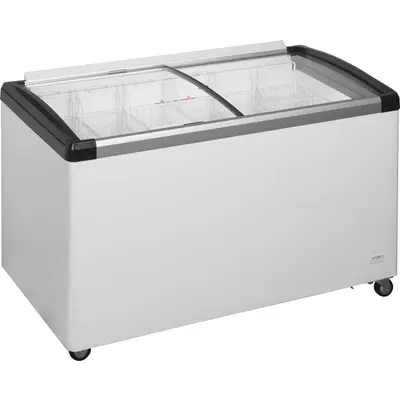 Tefcold Mraznička pultová  prosklené oblé víko IDB400-W1