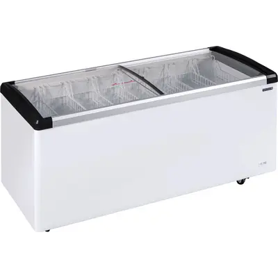 Tefcold Mraznička pultová  prosklené oblé víko IDB500-W1