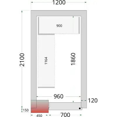 Tefcold Panely ke stavebnicovým boxům 120 mm CR 120x210x220