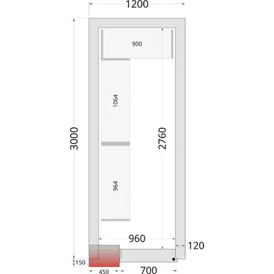Tefcold Panely ke stavebnicovým boxům 120 mm CR 120x300x220