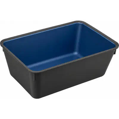 PricoPlex Miska matně černá s modrým vnitřkem 210x140x80mm