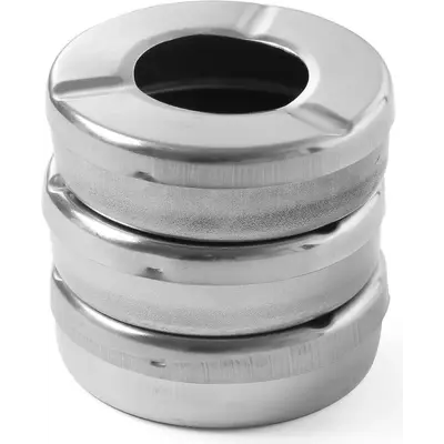 HENDI Popelník s víkem, 3 ks, ⌀90x28mm