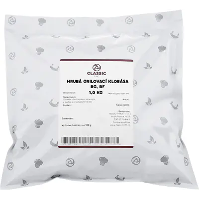 Classic line Směs kořenící - Hrubá grilovací klobása BG BF  1kg