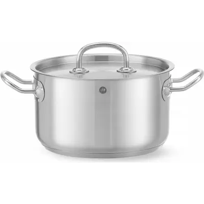 HENDI Hrnec střední s poklicí, Kitchen Line, 3,5L, ⌀200x(H)115mm