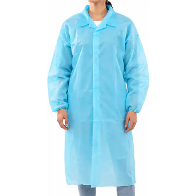 Plášť jednorázový suchý zip modrý XXL