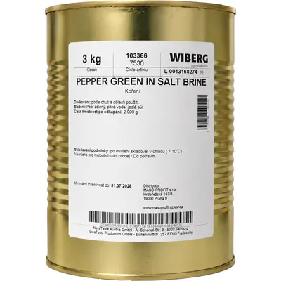Gewürzmüller Pepř zelený v nálevu 3 kg