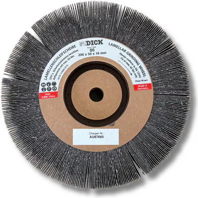 F. Dick Kotouč brusný lamelový pro SM-90 200x50x16mm zrnitost 80
