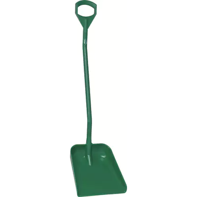 Vikan Lopata, dlouhá rukojeť, velká plocha - zelená