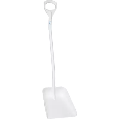 Vikan Lopata, dlouhá rukojeť, velká plocha - bílá