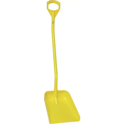Vikan Lopata, dlouhá rukojeť, velká plocha - žlutá