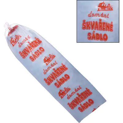 Obal plastový na vařené výrobky - Domácí sádlo