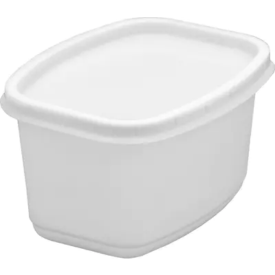 Kelímek na sádlo s víčkem čirý 500g