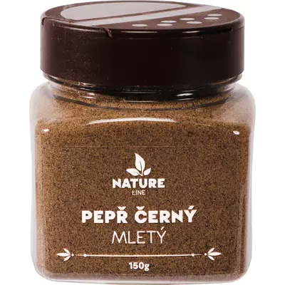 Nature line Pepř černý mletý 150g dóza