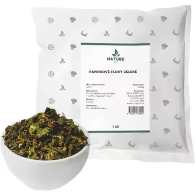 Nature line Paprikové floky zelené 1 kg