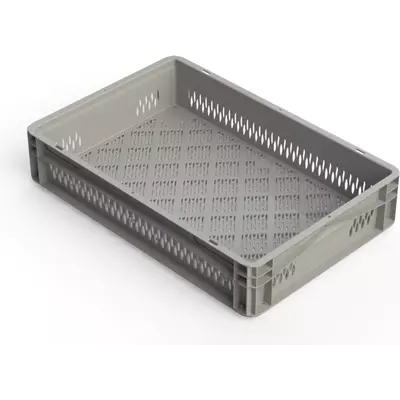 Přepravka BASICLINE 600x400x120mm šedá