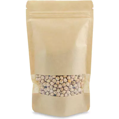 Sáček kraft papír hnědý s okénkem ZIP 100ml